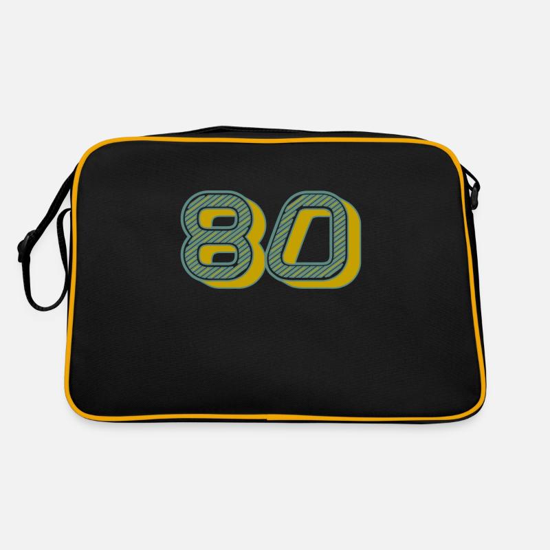 80. 80 ANS. 80e ANNIVERSAIRE. ANNIVERSAIRE 80 ANS. Sac Retro