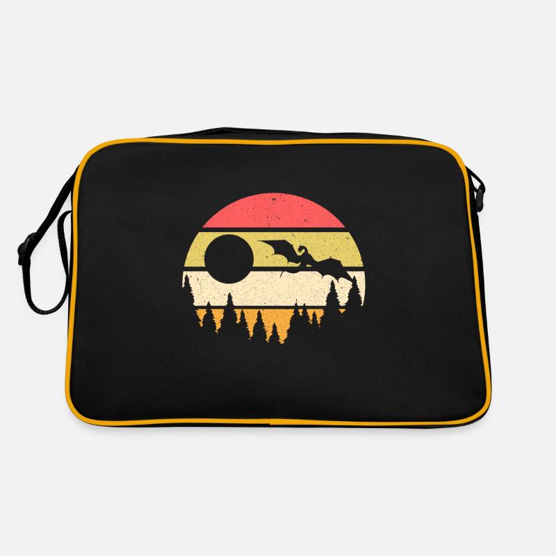 Drachen Mittelalter Rollenspiel Geschenkidee Retro Tasche