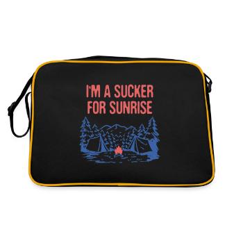 Sucker for Sunrise Summer Camping Tropical Camper - Retro Bag - black/gold - Back