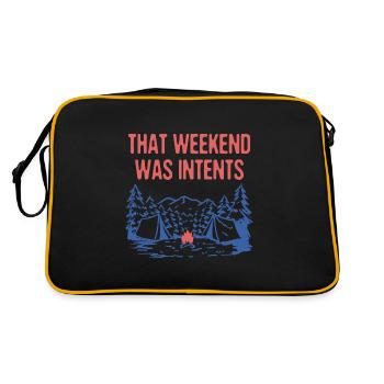 Ce week-end était intentions Camping Vacances Camper - Sac Retro - noir/or - Dos