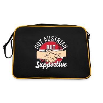 Pas autrichien mais favorable aux voyages dans le pays - Sac Retro - noir/or - Dos