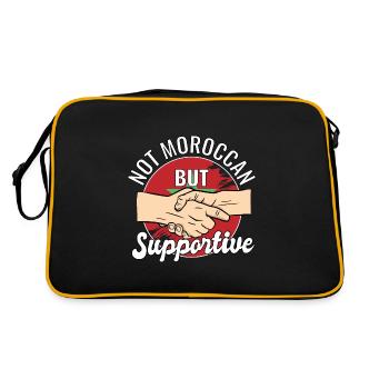 Pas marocain mais voyageur du pays qui vous soutient - Sac Retro - noir/or - Dos