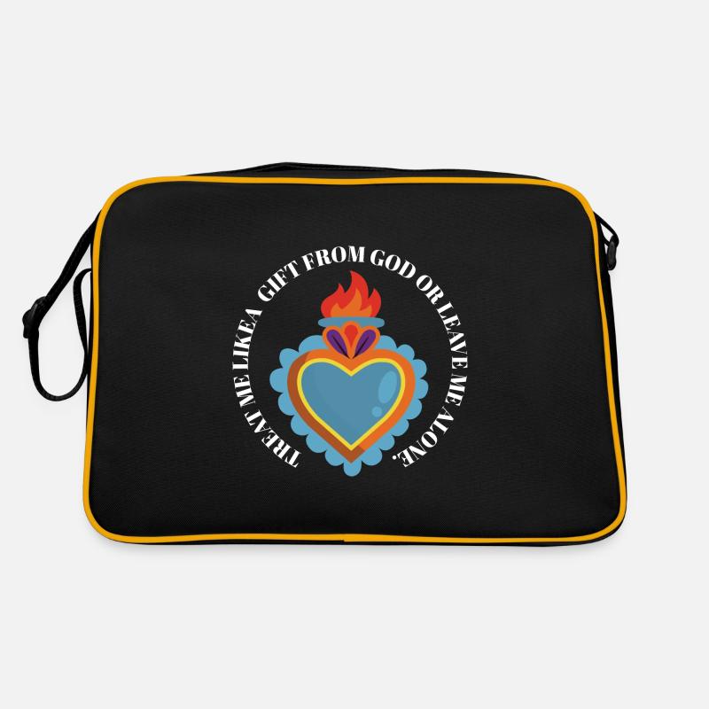 Traitez-moi comme un cadeau de Dieu Équipe religieuse Sac Retro