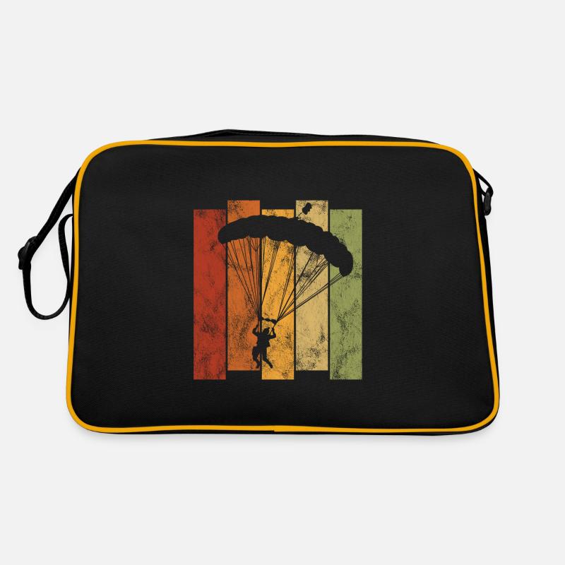 Skydiving parachute skydiver Retro Bag