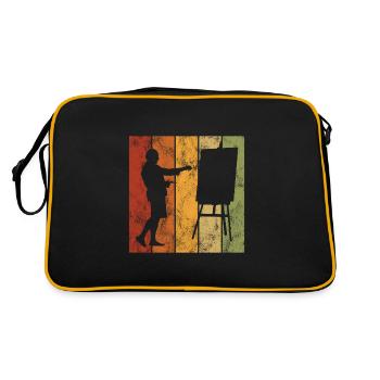 Artiste peinture rétro art artiste peintre - Sac Retro - noir/or - Dos