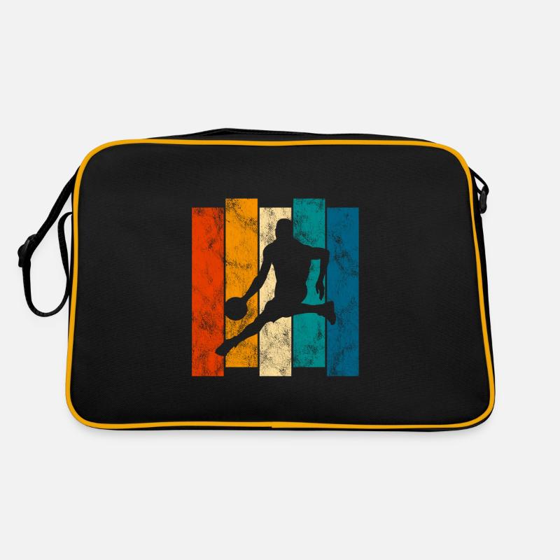 Basket basket basketteur basketteur - Sac Retro - noir/or