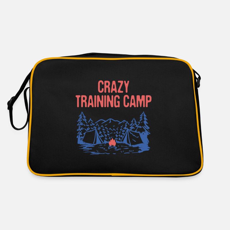 Crazy Training Camp Funny Camping Humor Camper Retro Tasche