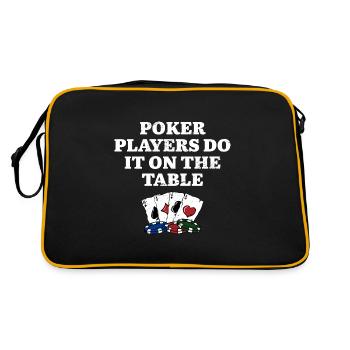 Les joueurs de poker le font sur le casino Table Gambler - Sac Retro - noir/or - Dos