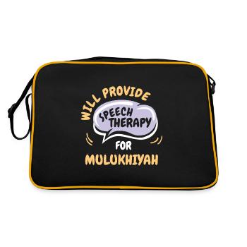Fournir une orthophonie pour Mulukhiyah Funny - Sac Retro - noir/or - Dos