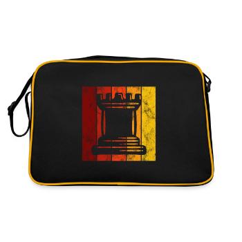 Joueur d’échecs rétro Checkmate Pièce d’échecs - Sac Retro - noir/or - Dos