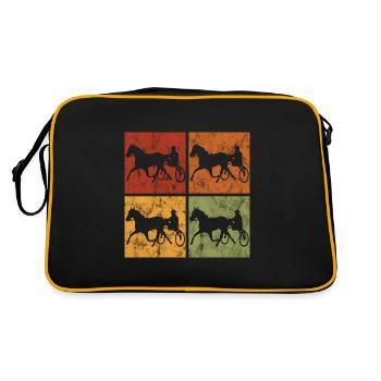 Trotteur trotter dans un style rétro ou vintage - Sac Retro - noir/or - Dos