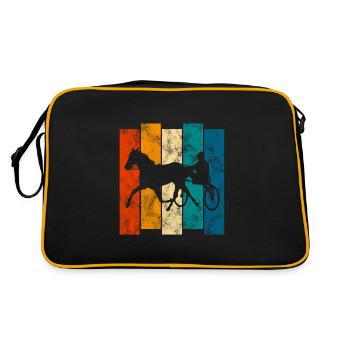 Trotteur trotter dans un style rétro ou vintage - Sac Retro - noir/or - Dos