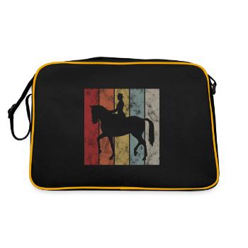 Dressage Dressage Dressage Dressage Cavalier Équitation - Sac Retro - noir/or - Dos