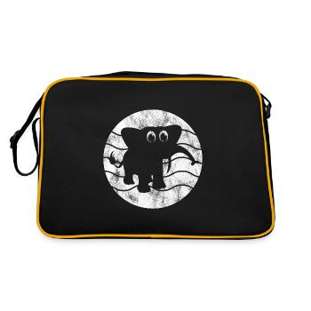 Éléphant Éléphant pour enfants - Sac Retro - noir/or - Dos