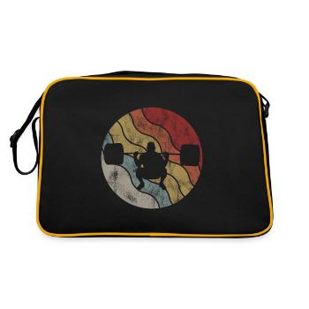 Musculation Bodybuilder GYM Fitnessstudio Retro - Sac Retro - noir/or - Dos