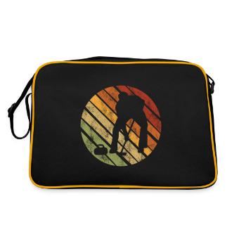 Curling sur glace Curling Retro Cadeau - Sac Retro - noir/or - Dos