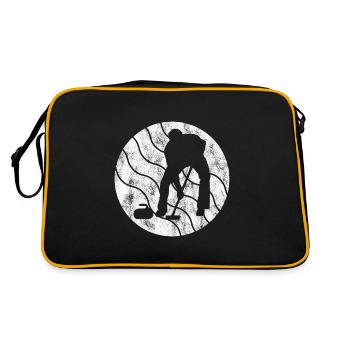 Curling sur glace Curling Retro Cadeau - Sac Retro - noir/or - Dos
