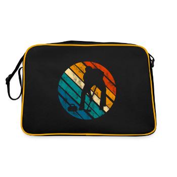 Curling sur glace Curling Retro Cadeau - Sac Retro - noir/or - Dos