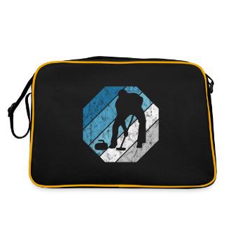 Curling sur glace Curling Retro Cadeau - Sac Retro - noir/or - Dos