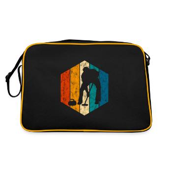 Curling sur glace Curling Retro Cadeau - Sac Retro - noir/or - Dos