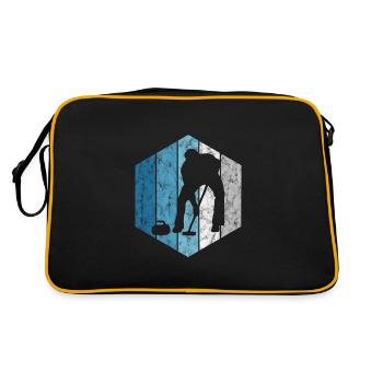 Curling sur glace Curling Retro Cadeau - Sac Retro - noir/or - Dos