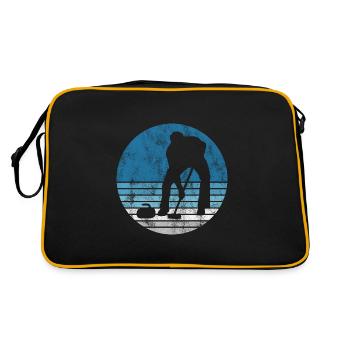 Curling sur glace Curling Retro Cadeau - Sac Retro - noir/or - Dos