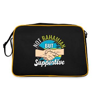 Pas des Bahamas mais un voyage de campagne de soutien - Sac Retro - noir/or - Dos