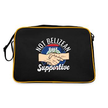 Pas bélizien mais un voyageur du pays qui vous soutient - Sac Retro - noir/or - Dos