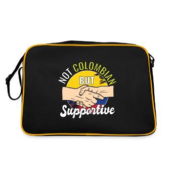 Pas colombien mais voyageur du pays qui le soutient - Sac Retro - noir/or - Dos