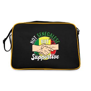Pas sénégalais mais un voyageur de campagne solidaire - Sac Retro - noir/or - Dos