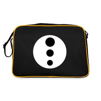 trio de point noir - Sac Retro - noir/or - Dos