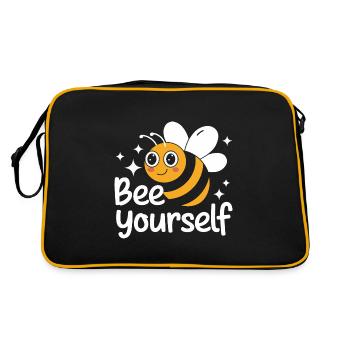 abeille abeille apicultrice abeille abeille - Sac Retro - noir/or - Dos
