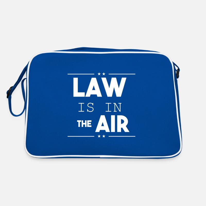 Jura Student Studium Design Law Is In The Air Retro Tasche