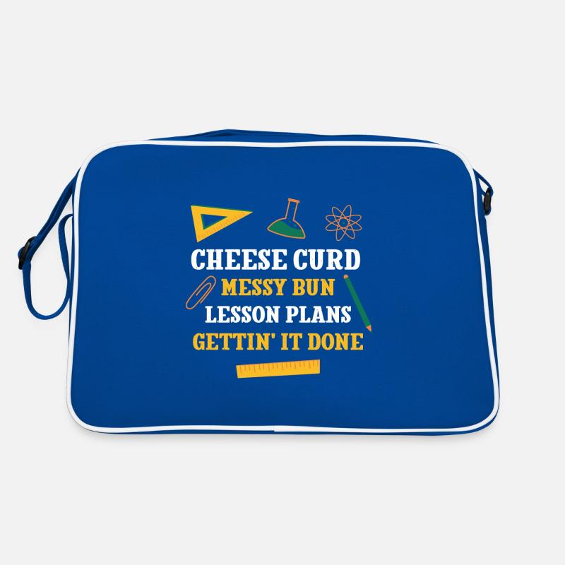 Cheese Curd Messy Bun Plans de leçon Drôle d’enseignant Sac Retro