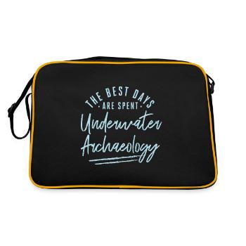 Les meilleurs jours sont consacrés à l’archéologie sous-marine - Sac Retro - noir/or - Dos