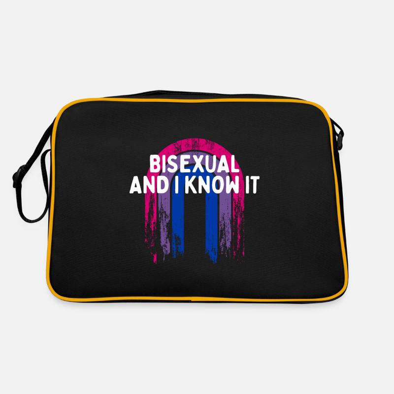 Bisexual and I Know it Bi LGBTQ Bi Pride LGBT Retro Tasche
