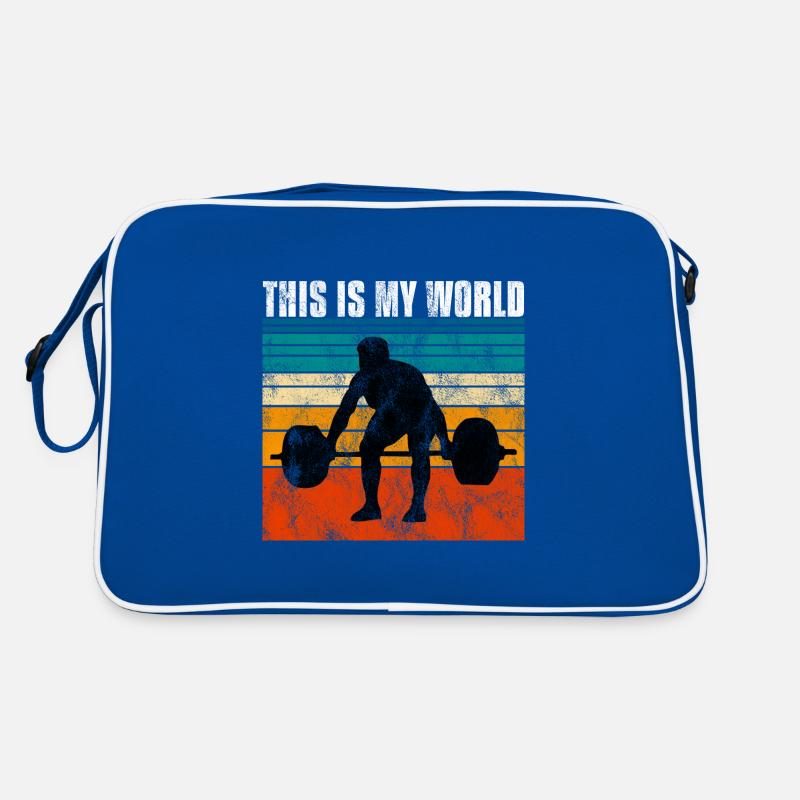 Bodybuilding this is my world Bodybuilder retro Retro Tasche