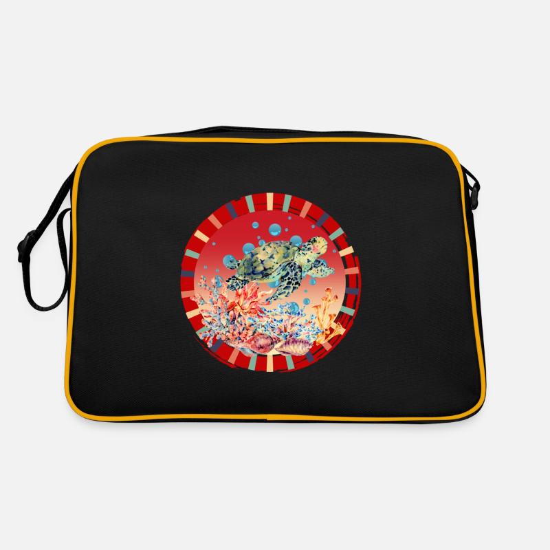 Turtle_Ocean Retro Tasche