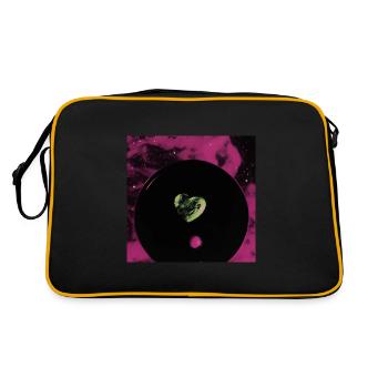 Love & Pain in Space / Liebe & Schmerz im Weltall - Retro Bag - black/gold - Back