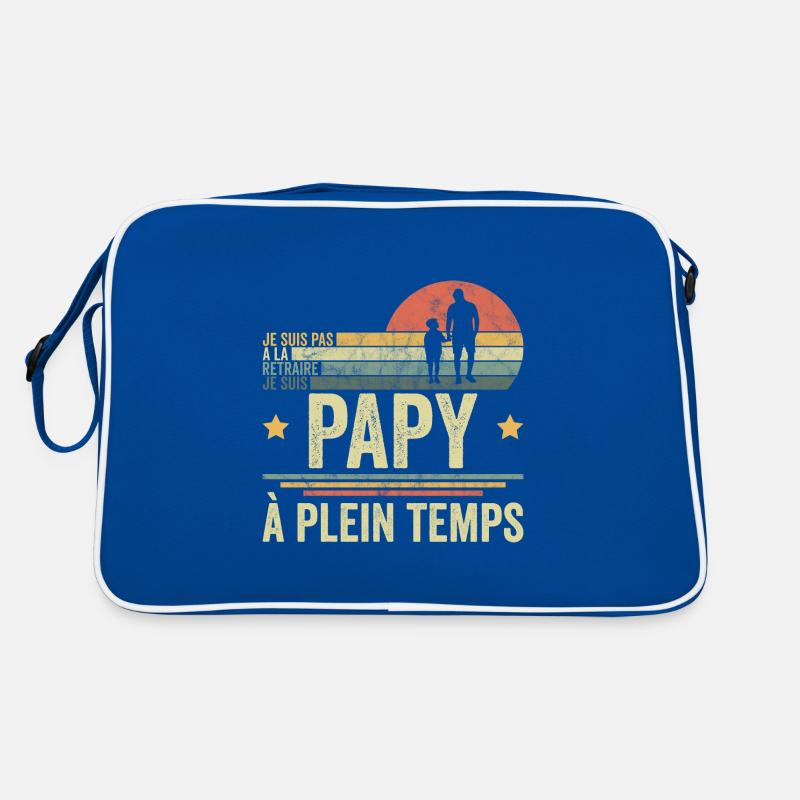 Je Suis Pas à La Retraite Papy à Plein Temps Papy Sac Retro