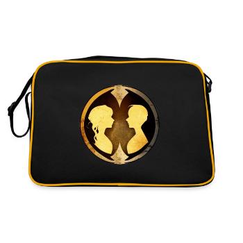 Harmonie-Duo - Retro Tasche - Schwarz/Gold - Hinten