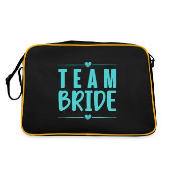 Team Bride - Retro Bag - black/gold - Back