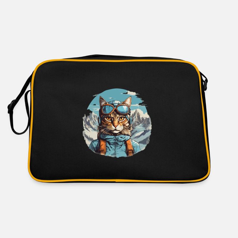 Dessin animé de chat à Bergen Cool Sac Retro