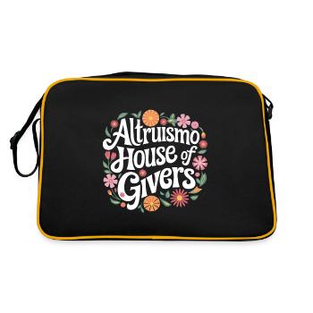 Altruismo Selfless Giving Giving School Spirit - Retro Bag - black/gold - Back