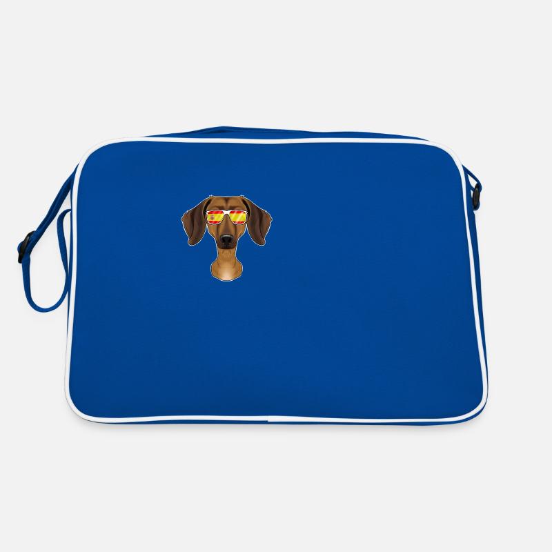 Teckel I Espagne Lunettes de soleil I Drapeau espagnol Sac Retro