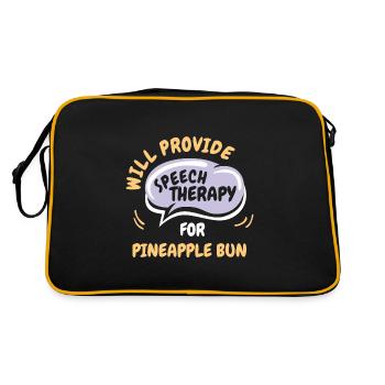 Fournir une orthophonie pour le chignon à l’ananas drôle - Sac Retro - noir/or - Dos