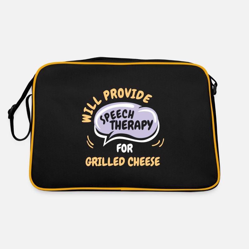 Provide Speech Therapy for Grilled Cheese Funny Retro Tasche