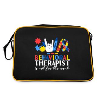 Le thérapeute comportemental n’est pas pour les faibles ABA - Sac Retro - noir/or - Dos