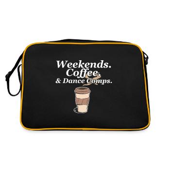 Weekends Coffee And Dance Comps Dance Mom Dancer - Retro Bag - black/gold - Back
