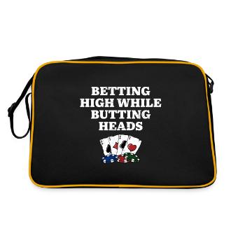 Betting High while Butting Heads Poker Casino - Retro Bag - black/gold - Back
